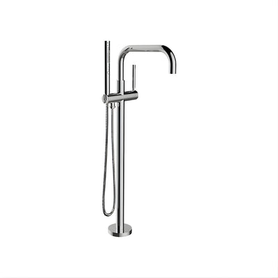KOHLER PURIST FREESTANDING BATH MIXER WITH HAND SHOWER CHROME