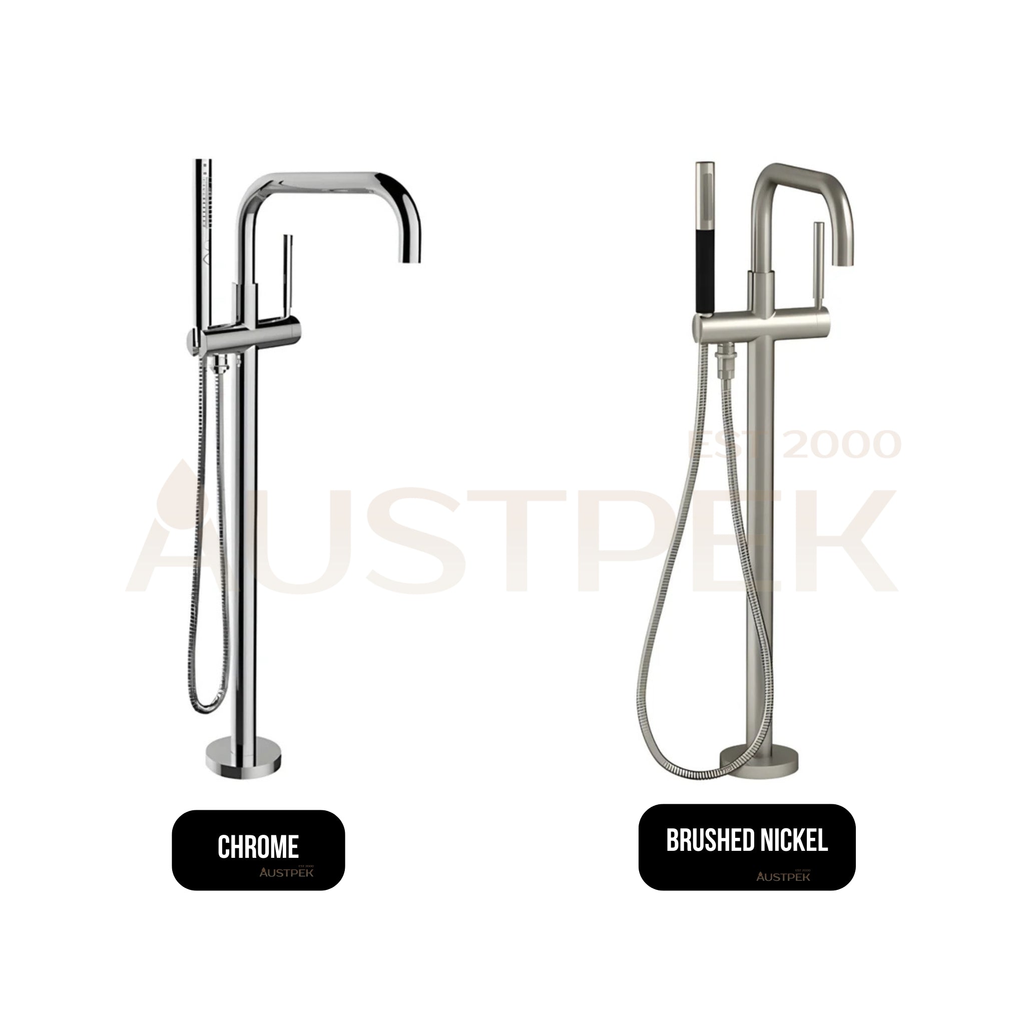 KOHLER PURIST FREESTANDING BATH MIXER WITH HAND SHOWER CHROME