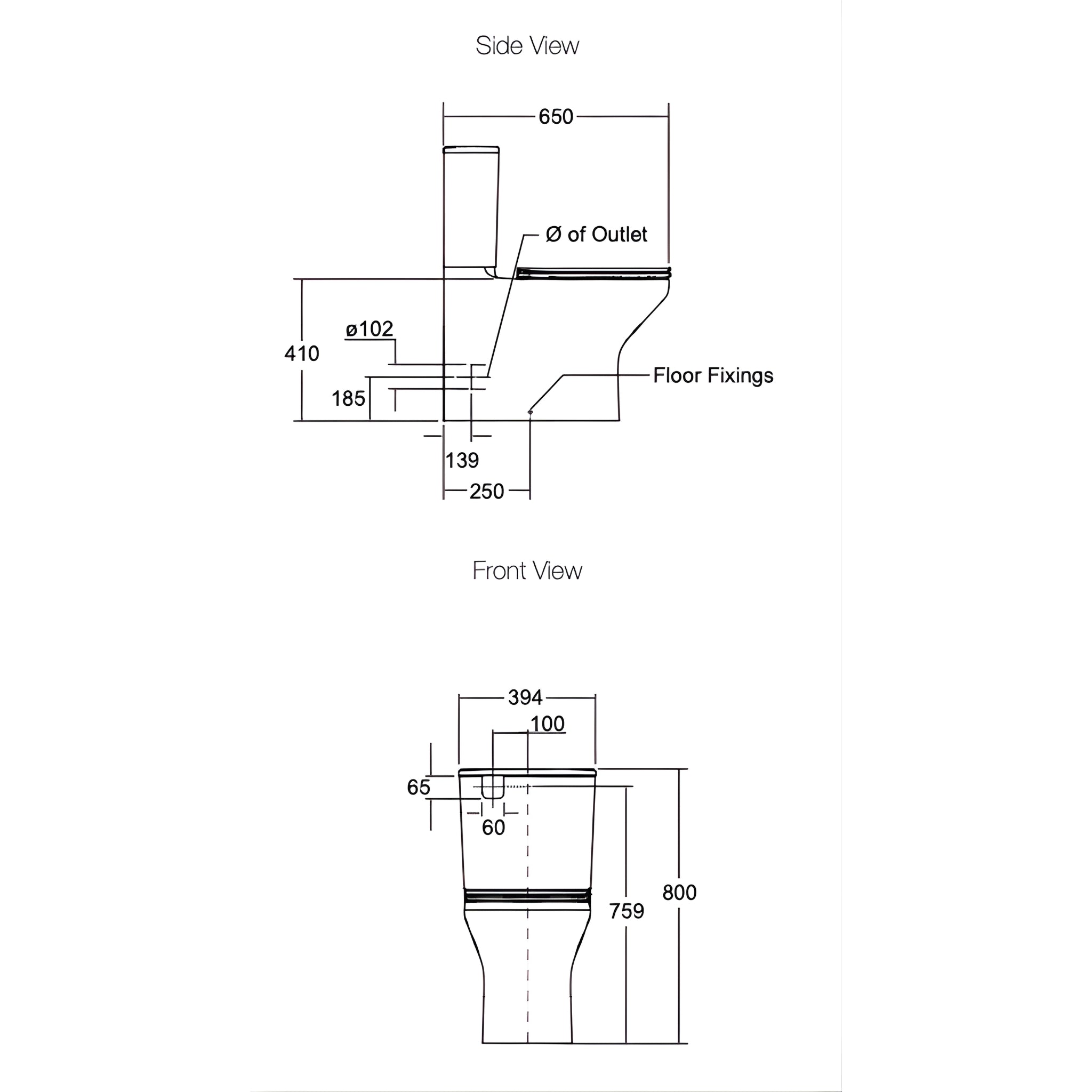 KOHLER MODERNLIFE RIMLESS BACK-TO-WALL TOILET SUITE WITH SLIM SEAT GLOSS WHITE