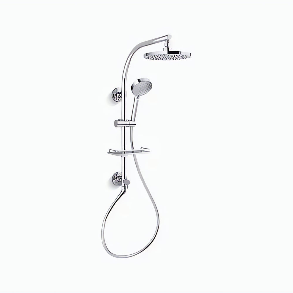 KOHLER HYDRORAIL PREMIUM ROUND SHOWER SYSTEM CHROME