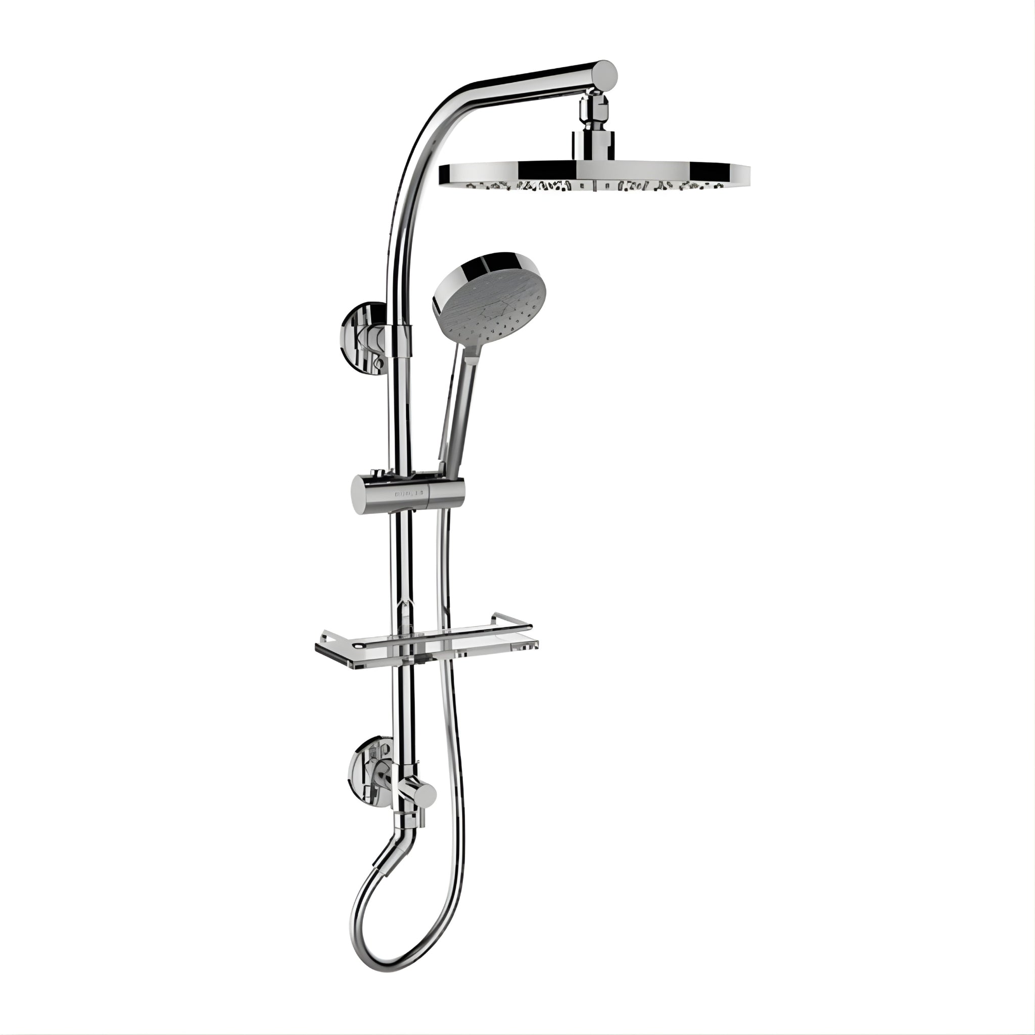 KOHLER HYDRORAIL STANDARD SQUARE SHOWER SYSTEM CHROME
