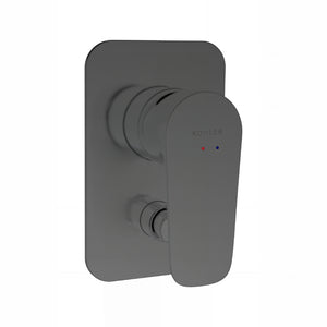 KOHLER ALEO-S SHOWER AND BATH DIVERTER MIXER FULL KIT 100MM MATTE BLACK