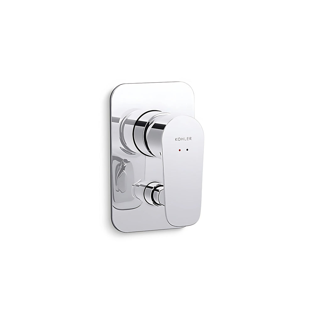 KOHLER ALEO-S SHOWER AND BATH DIVERTER MIXER FULL KIT 100MM CHROME
