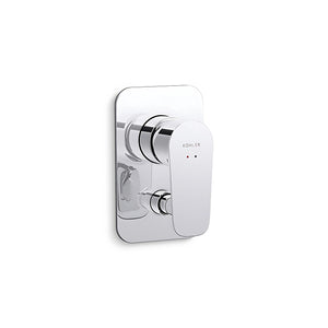 KOHLER ALEO-S SHOWER AND BATH DIVERTER MIXER FULL KIT 100MM CHROME