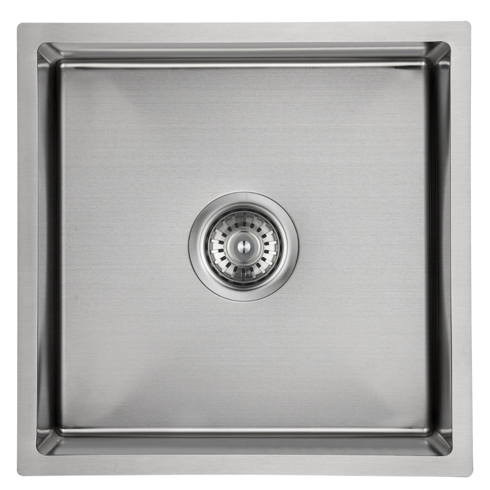 IKON CORA SINGLE BOWL ABOVE / UNDERMOUNT SINK STAINLESS STEEL 400MM