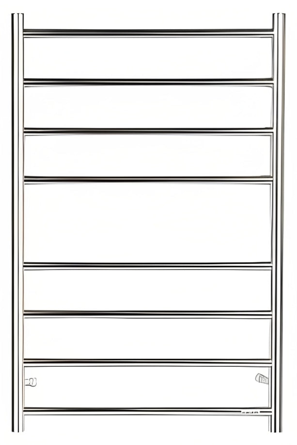 INSPIRE HEATED TOWEL RAIL 8 BAR ROUND CHROME 912MM