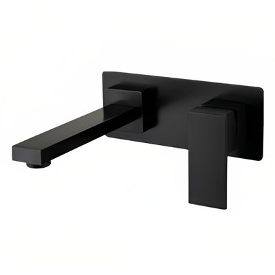 INSPIRE TARAN WALL BASIN MIXER 200MM MATTE BLACK