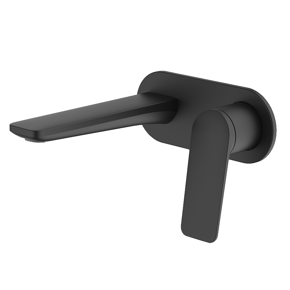 GARETH ASHTON VELA WALL BASIN / BATH MIXER SET 165MM BLACK