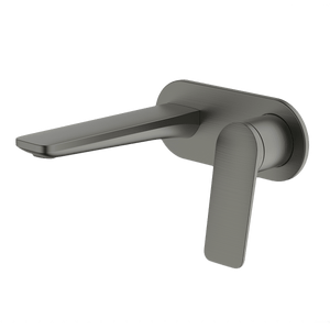 GARETH ASHTON VELA WALL BASIN / BATH MIXER SET 165MM GUN METAL