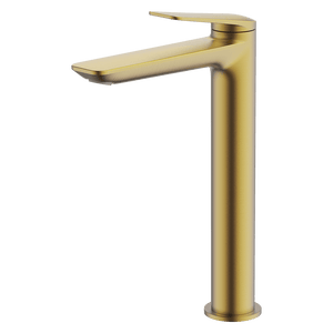 GARETH ASHTON VELA TALL BASIN MIXER BRUSHED BRASS