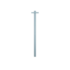 THERMOGROUP ROUND VERTICAL HEATED SINGLE TOWEL RAIL HORIZON BLUE 900MM