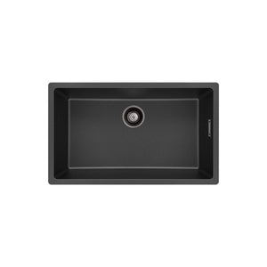 FIENZA KURO GRANITE SINGLE BOWL KITCHEN SINK WITH DRAINER 750MM