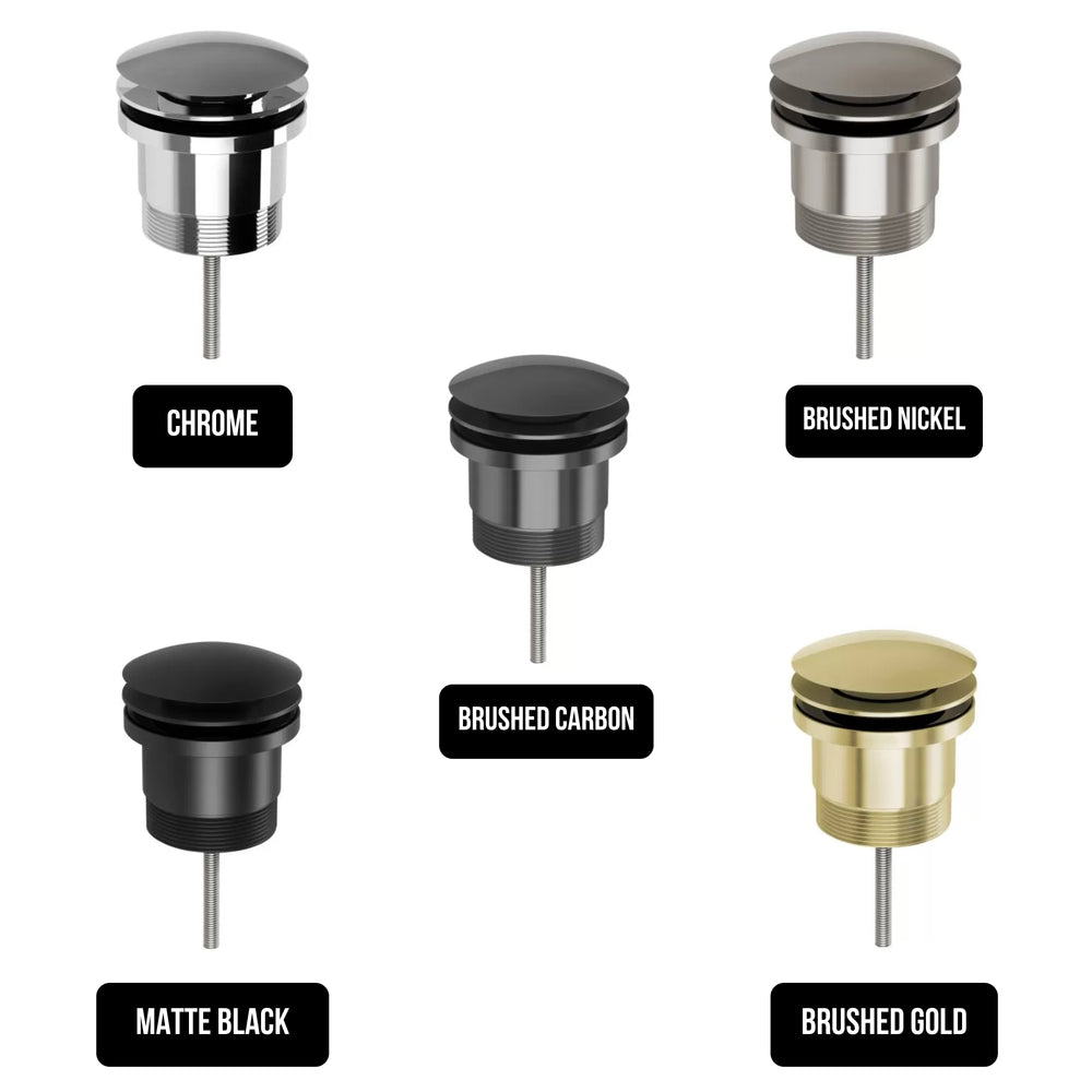 PHOENIX DOME POP-UP UNIVERSAL WASTE 40MM BRUSHED CARBON