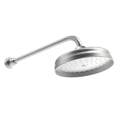 ARMANDO VICARIO PROVINCIAL SHOWER HEAD AND ARM 214MM BRUSHED NICKEL