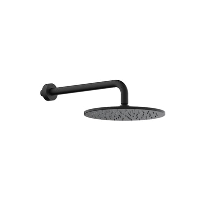 ARMANDO VICARIO PIAZZA HORIZONTAL SHOWER HEAD AND ARM 250MM BLACK