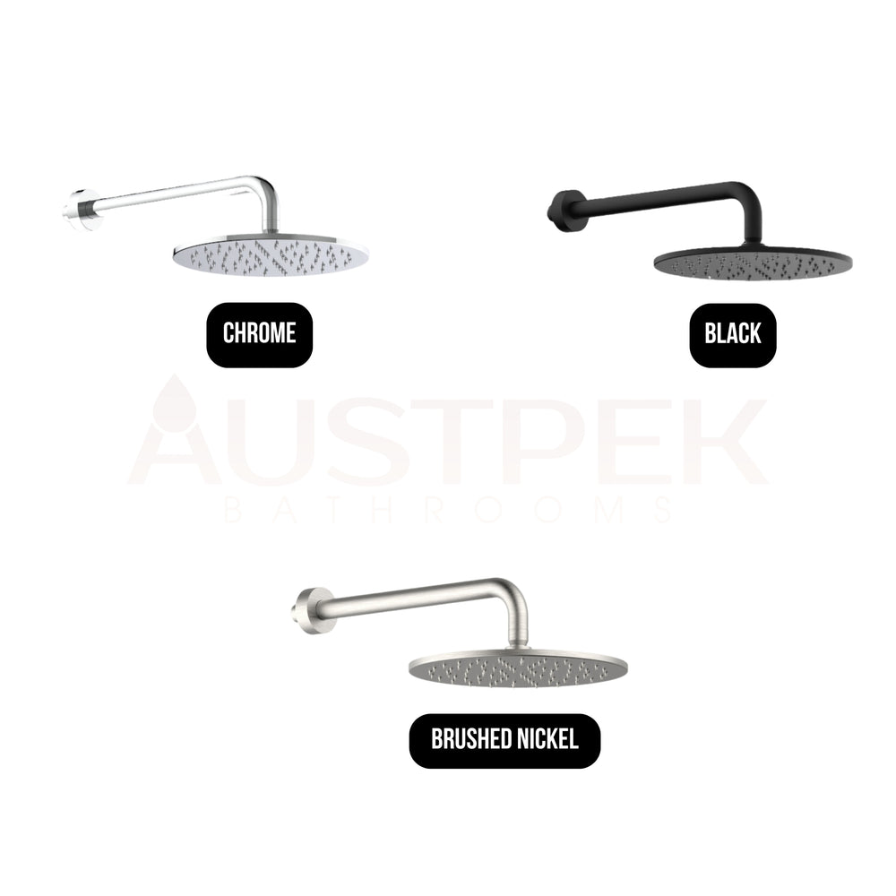 ARMANDO VICARIO PIAZZA HORIZONTAL SHOWER HEAD AND ARM 250MM CHROME