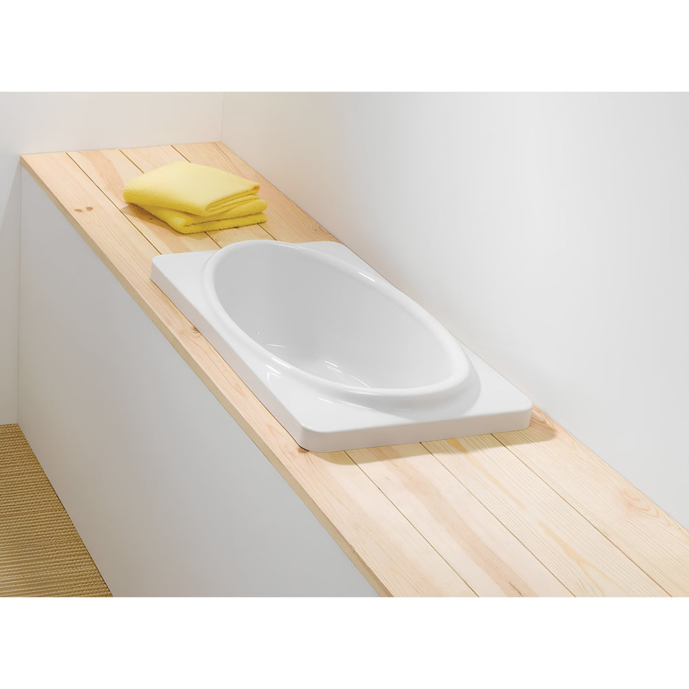 TURNER HASTINGS BABY BUILT-IN ACRYLIC BATHTUB GLOSS WHITE 800MM