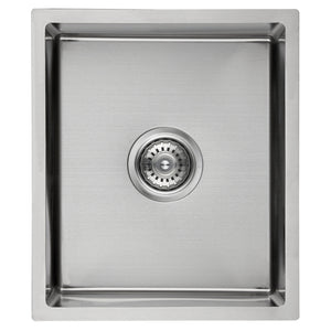 IKON CORA SINGLE BOWL ABOVE / UNDERMOUNT SINK STAINLESS STEEL 340MM