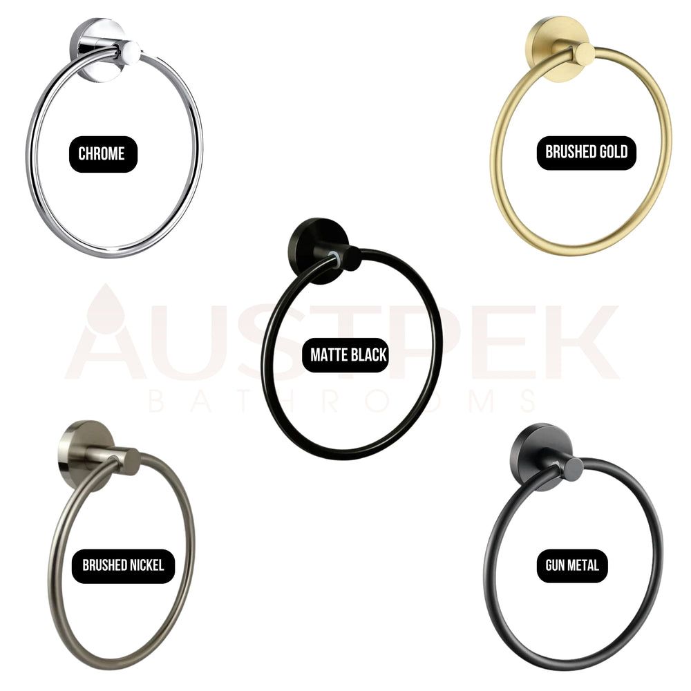 IKON OTUS TOWEL RING BRUSHED NICKEL 170MM