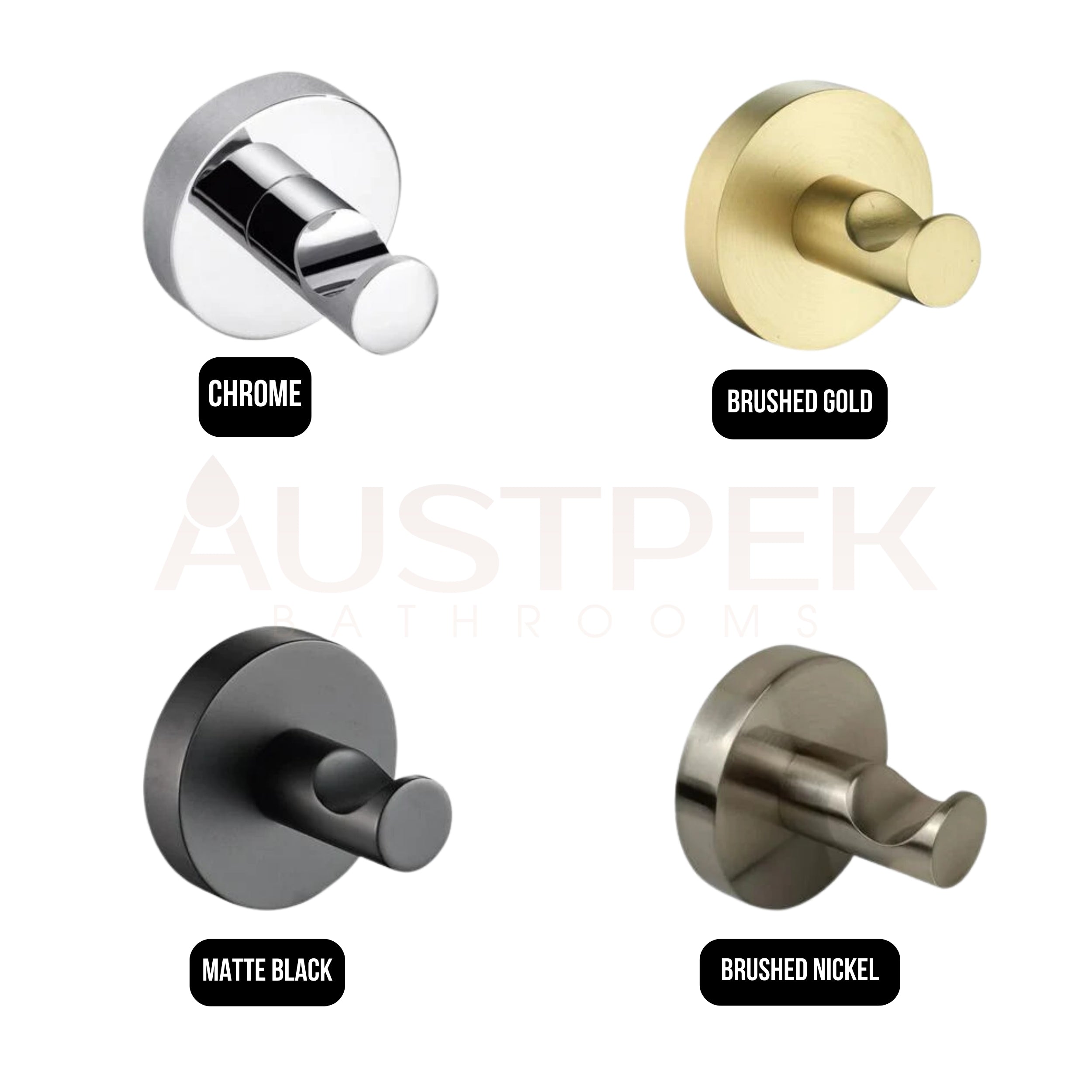 IKON OTUS ROBE HOOK BRUSHED NICKEL 51MM