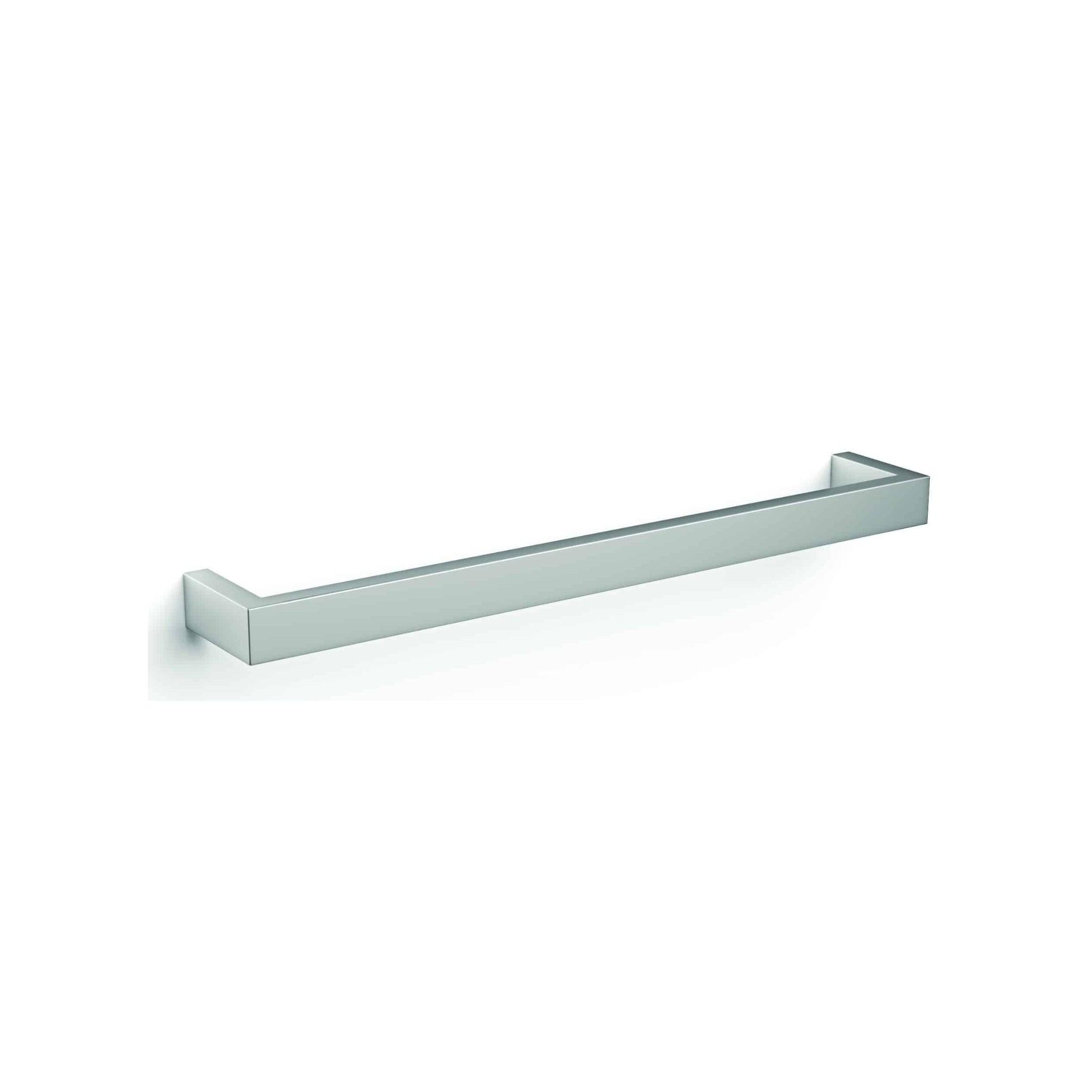 THERMOGROUP SQUARE SINGLE BAR HEATED TOWEL RAIL 450MM POLISHED STAINLESS STEEL