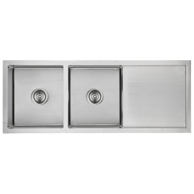 IKON EDEN DOUBLE BOWL SINGLE DRAINER SINK STAINLESS STEEL 1160MM