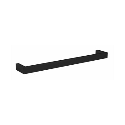 THERMOGROUP SQUARE SINGLE BAR HEATED TOWEL RAIL 832MM MATTE BLACK