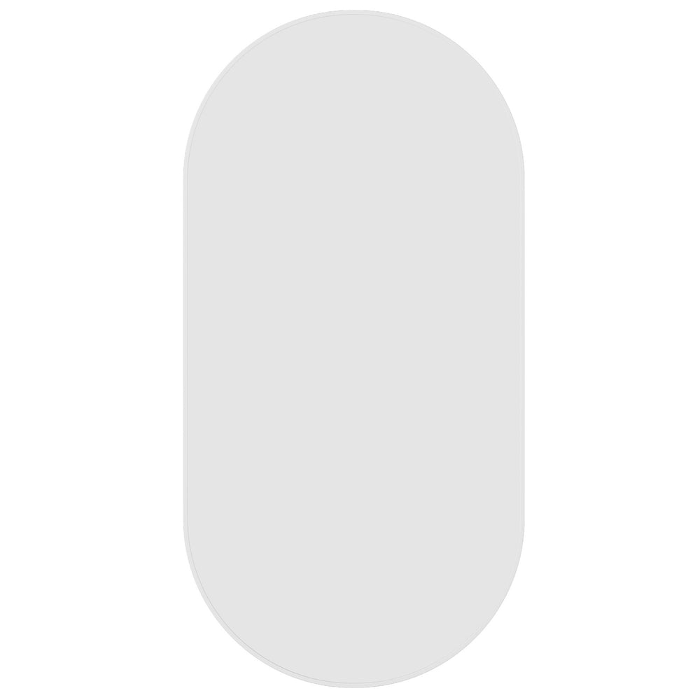 THERMOGROUP ABLAZE PILL WHITE FRAMED MIRROR 500X1000MM