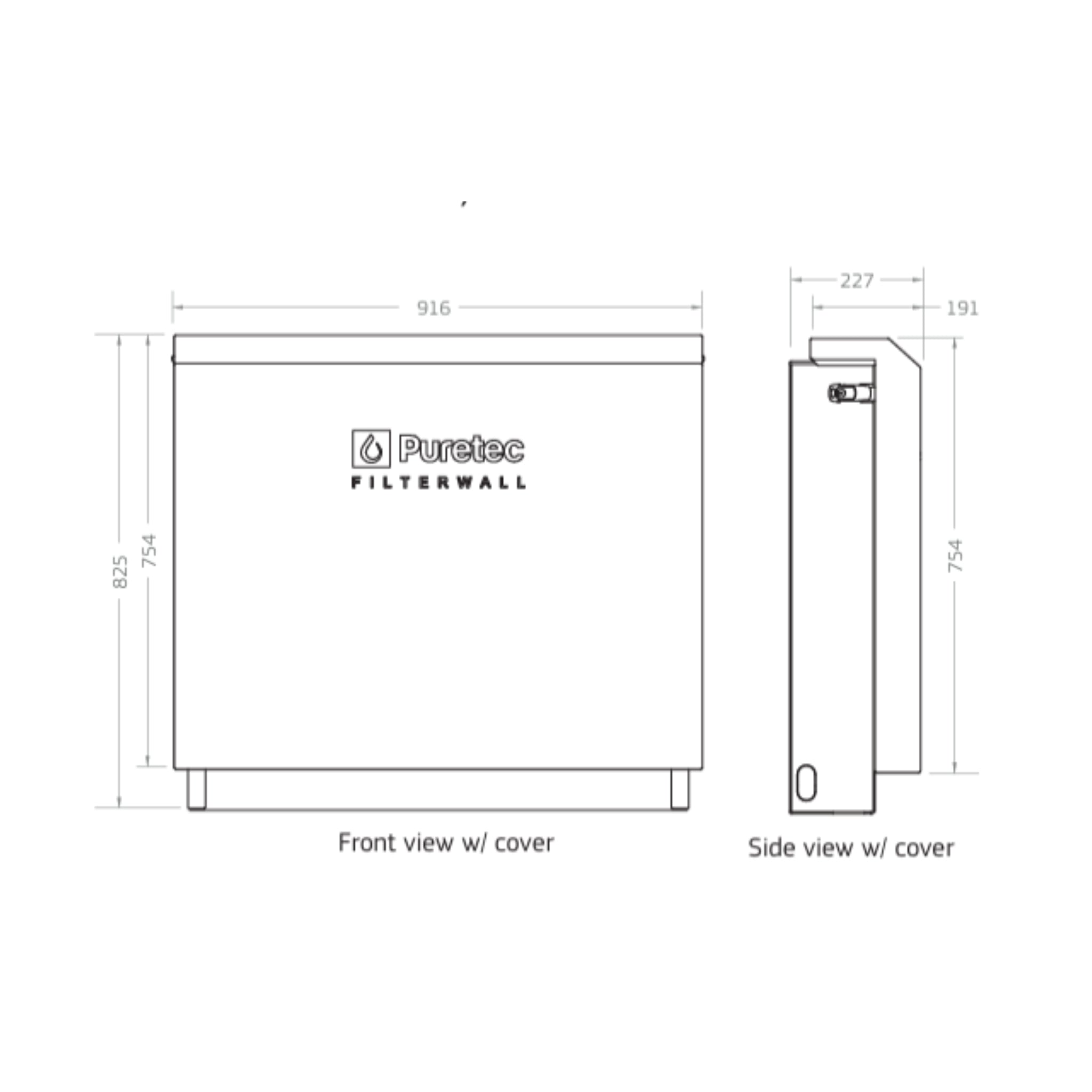 PURETEC F5 3-STAGE WHOLE HOUSE FILTERWALL SYSTEM WISTERIA