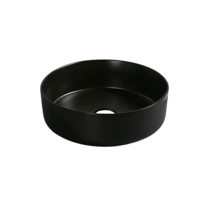 INFINITY CERAMIC BASIN ABOVE COUNTER ROUND MATTE BLACK 310MM