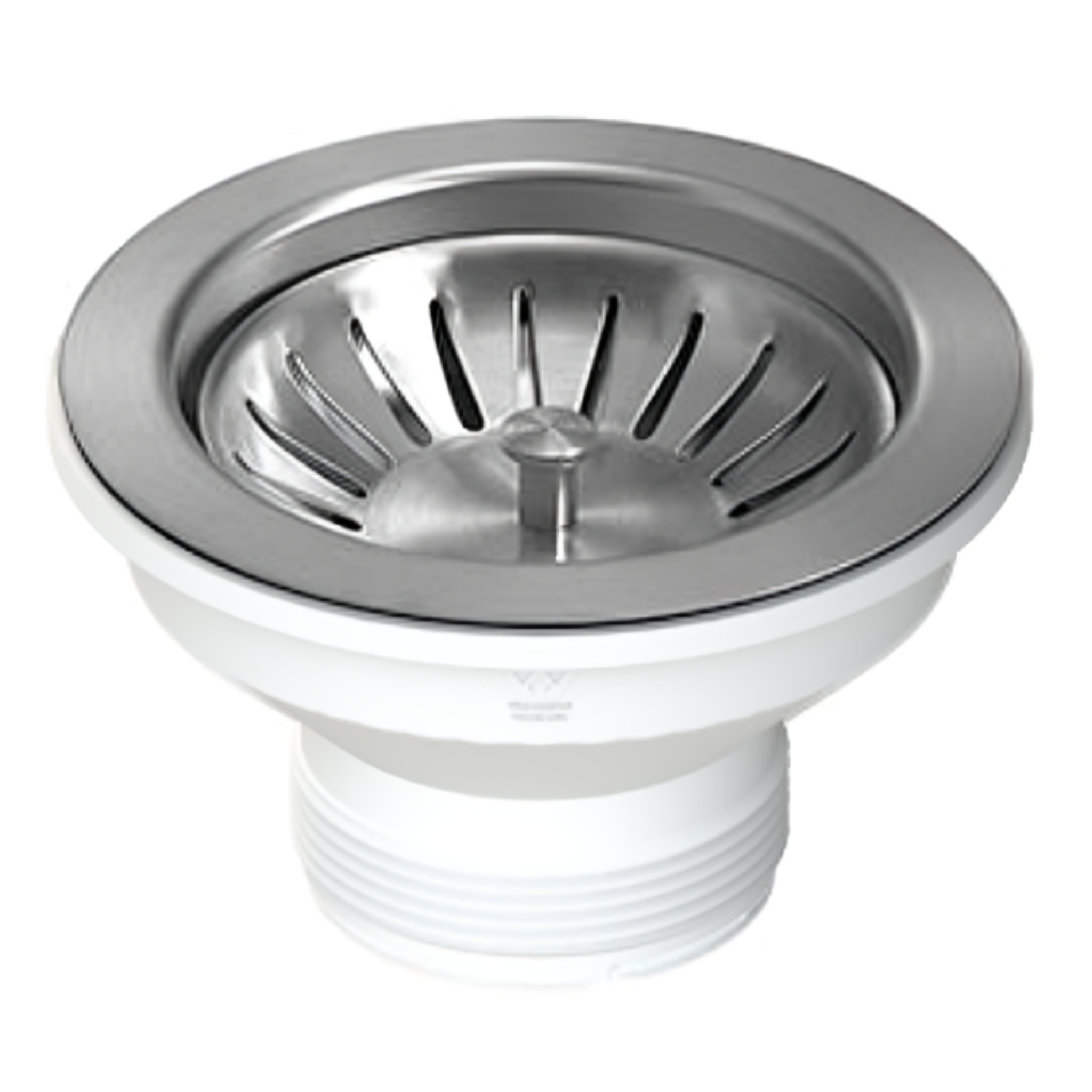 TURNER HASTINGS BASKET WASTE WITH LONG SCREW 90MM BRUSHED NICKEL