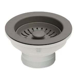TURNER HASTINGS BASKET WASTE WITH LONG SCREW 90MM CONCRETE LOOK