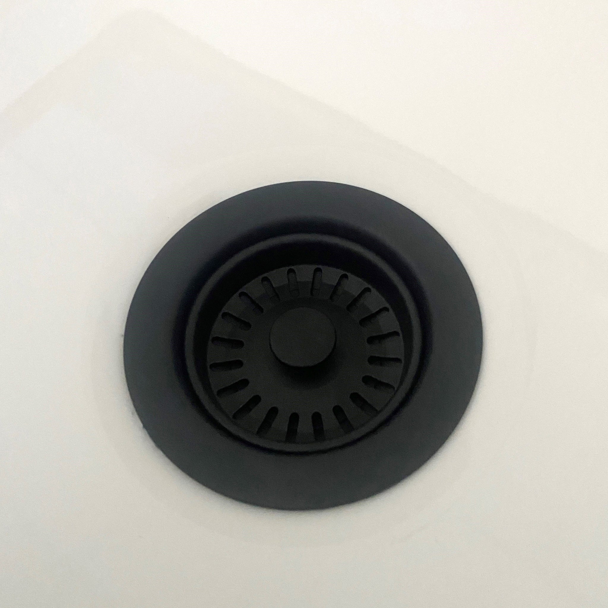 TURNER HASTINGS BASKET WASTE WITH LONG SCREW 90MM MATTE BLACK