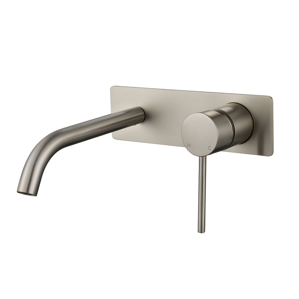 MODERN NATIONAL STAR MINI WALL COMBINATION 200MM BRUSHED NICKEL