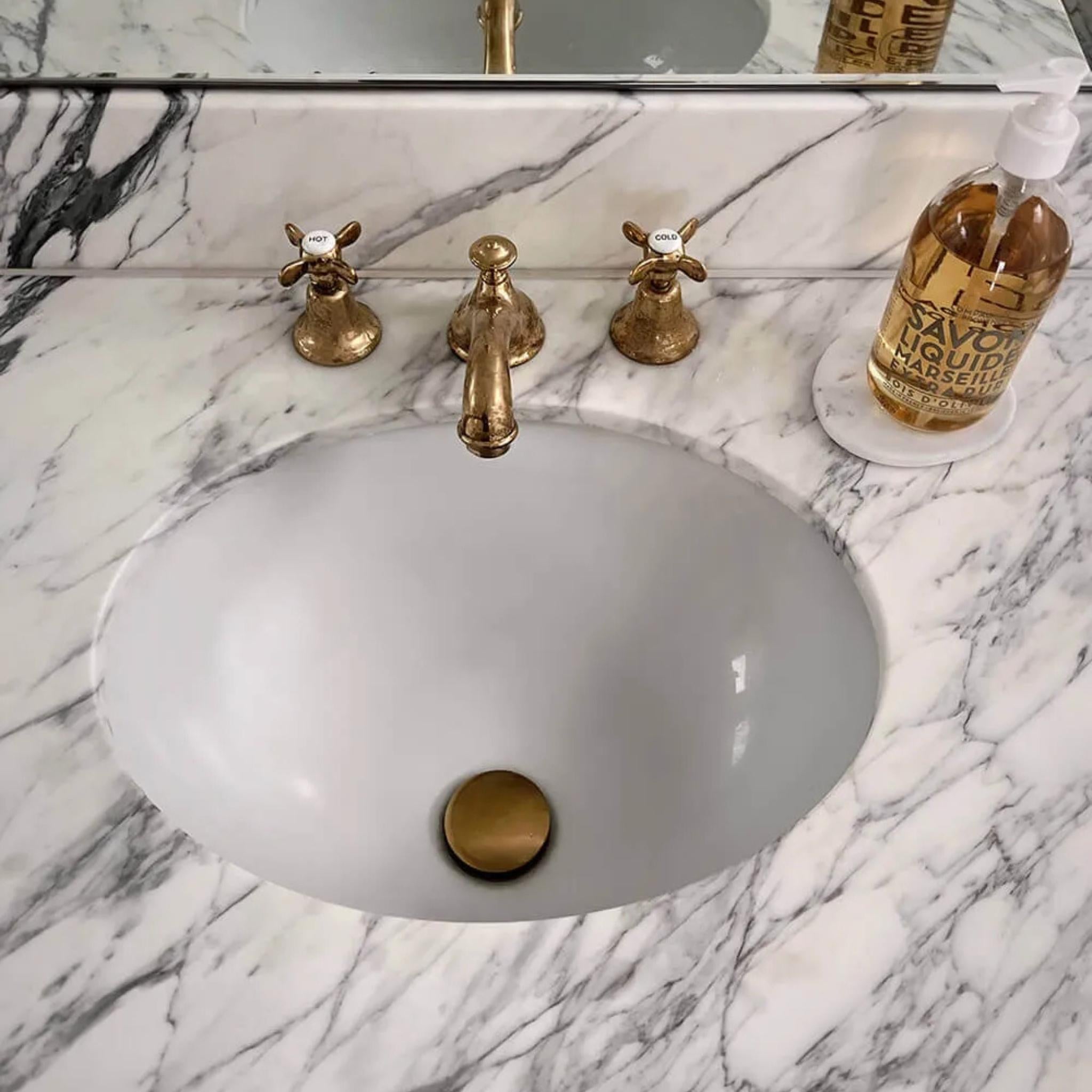 TURNER HASTINGS NARVA UNDER COUNTER BASIN GLOSS WHITE 460MM