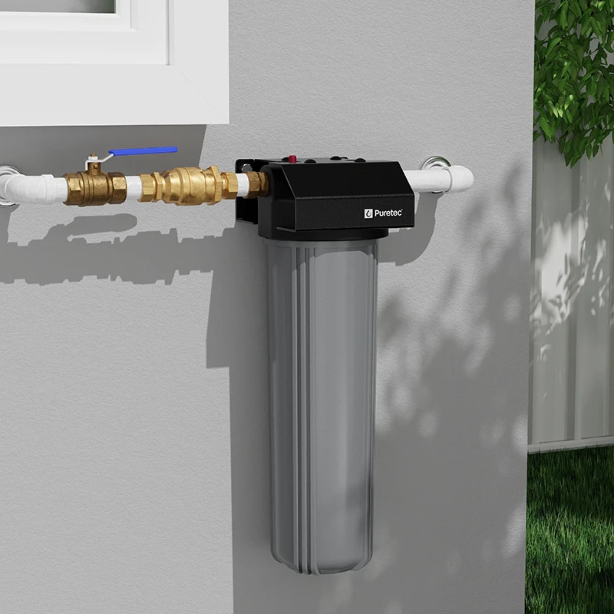 PURETEC WH1 60 1-STAGE WHOLE HOUSE WATER FILTER GREY