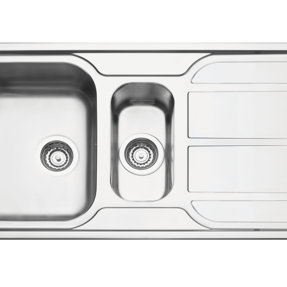 LINSOL MAREA 24L AND 7L TRAY SINK STAINLESS STEEL 1000MM
