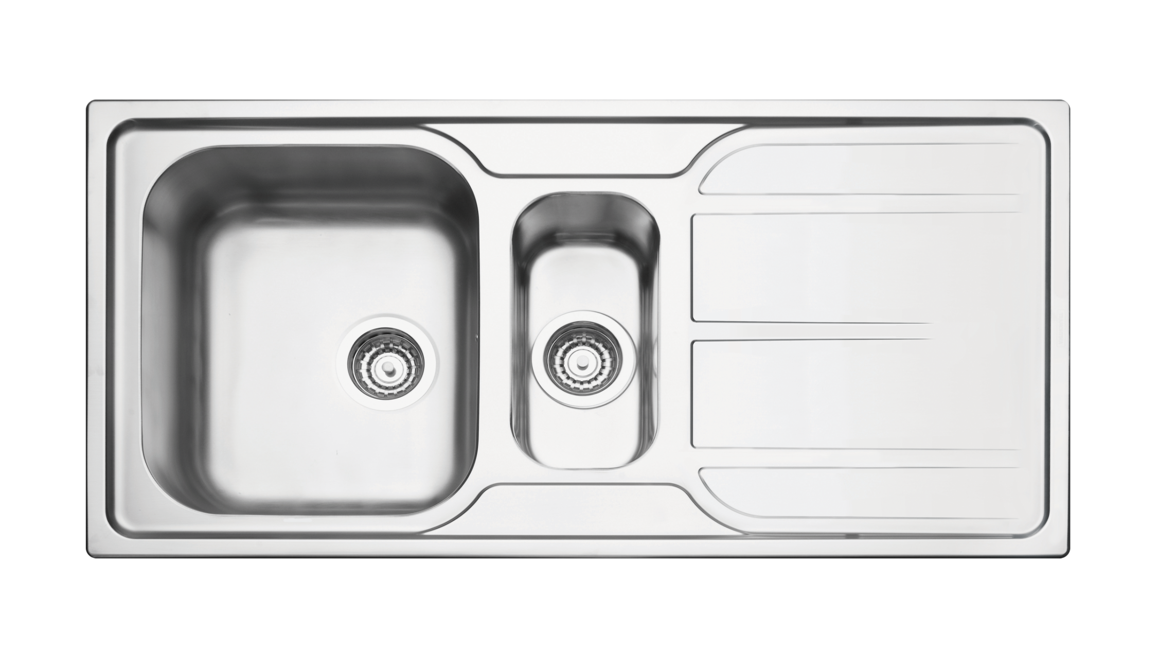 LINSOL MAREA 24L AND 7L TRAY SINK STAINLESS STEEL 1000MM