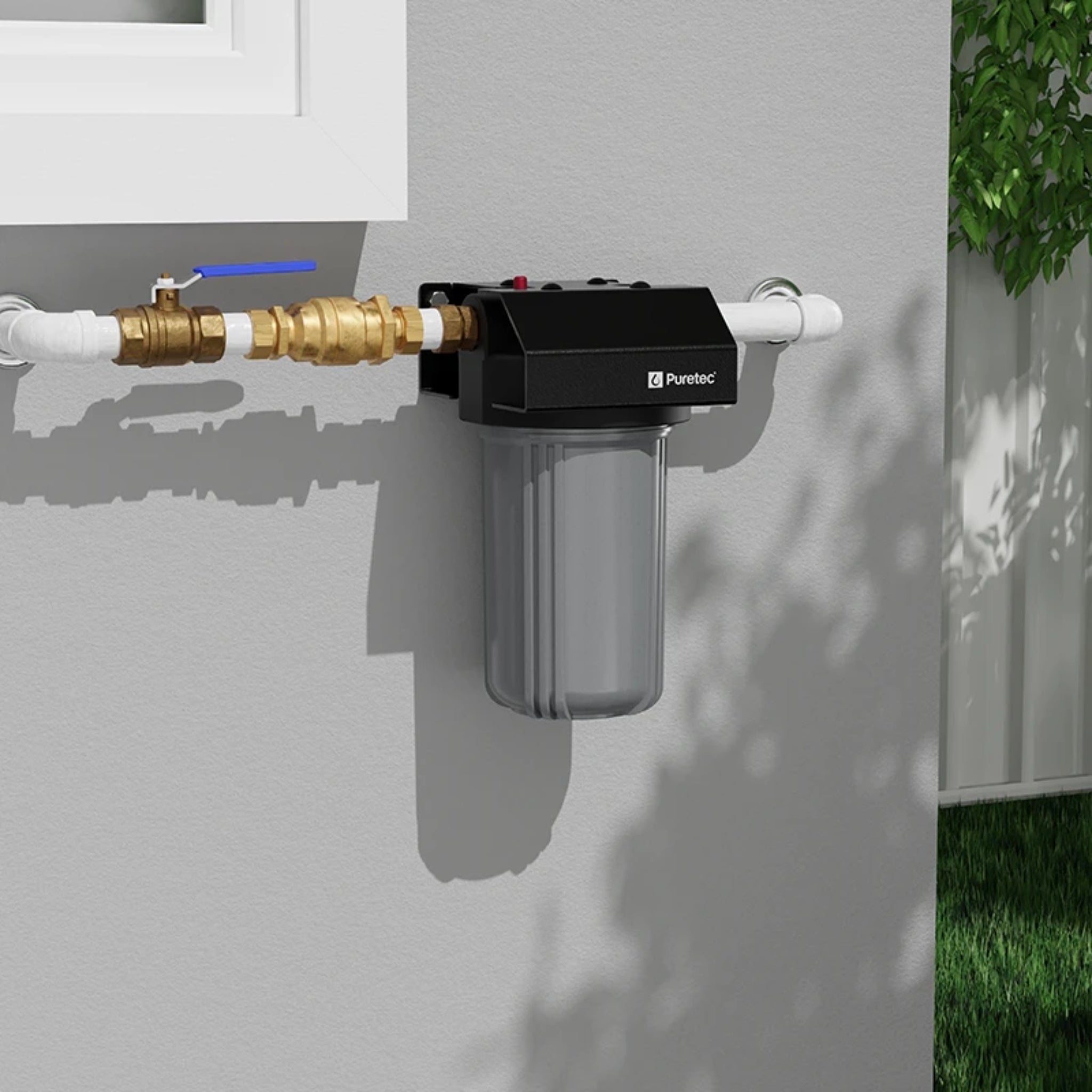 PURETEC WH1 30 1-STAGE WHOLE HOUSE WATER FILTER GREY