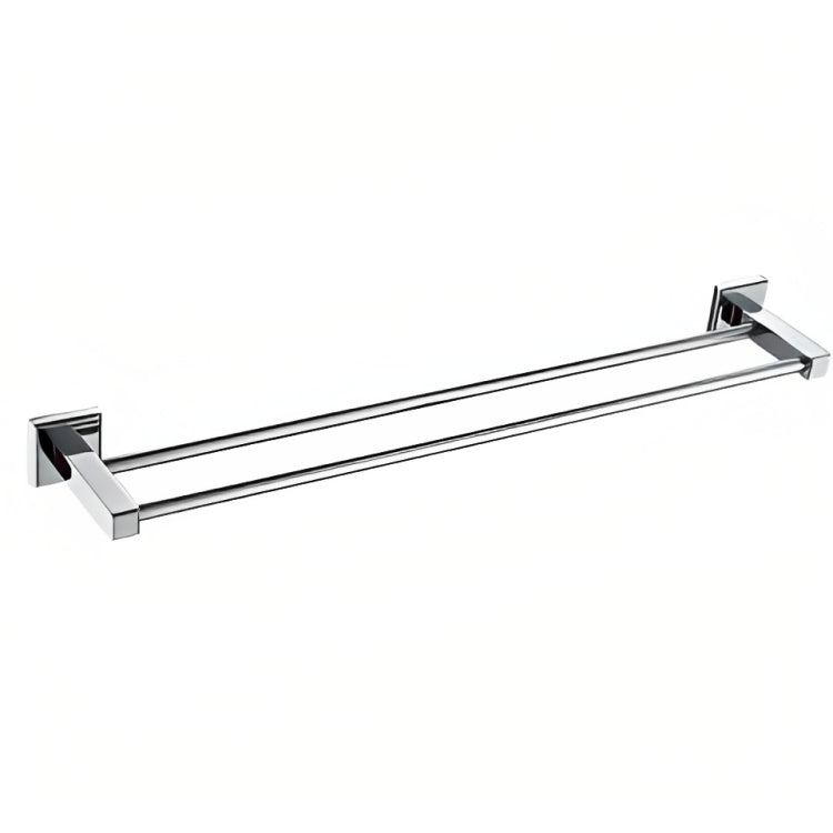 INSPIRE BUILDERS CHOICE DOUBLE NON-HEATED TOWEL BAR CHROME 600MM AND 750MM