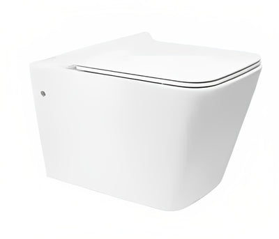 INSPIRE X-CUBE BOX RIM WALL HUNG PAN GLOSS WHITE