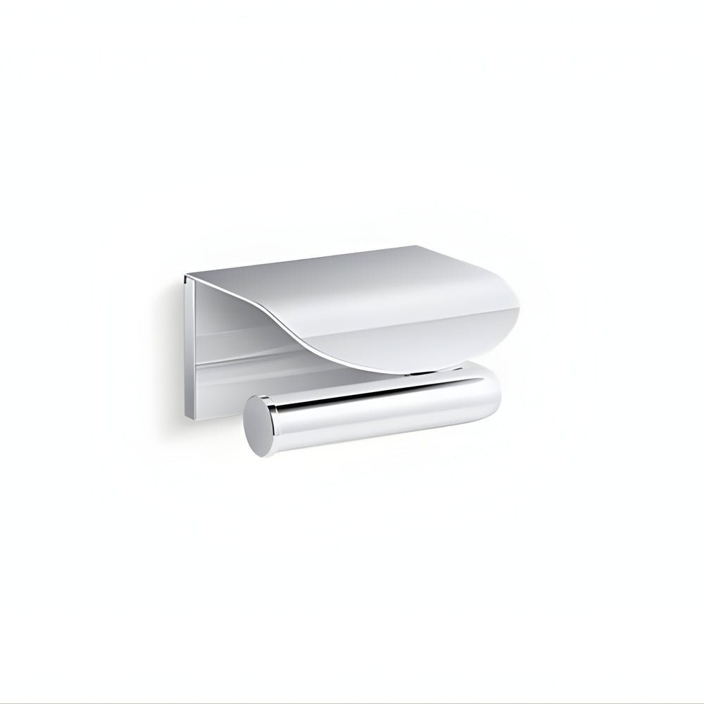 KOHLER AVID TOILET PAPER HOLDER WITH COVER CHROME
