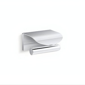 KOHLER AVID TOILET PAPER HOLDER WITH COVER CHROME