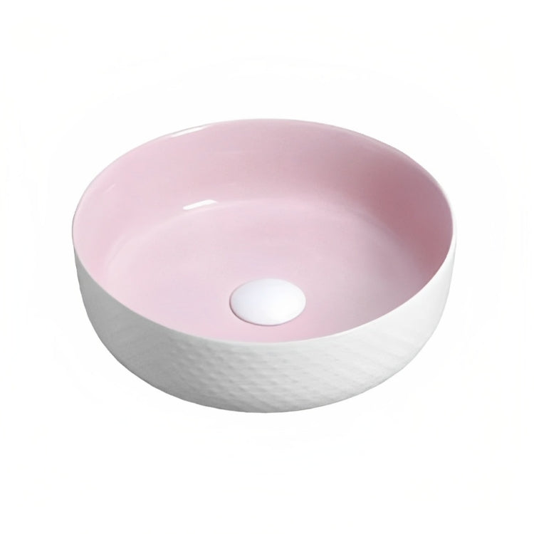 INSPIRE ART BASIN GLOSS PINK AND WHITE 355MM