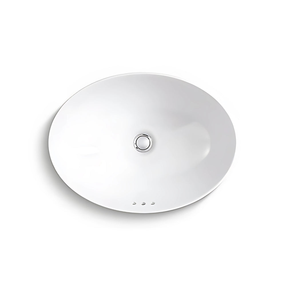 KOHLER CHALICE OVAL ABOVE COUNTER BASIN GLOSS WHITE 508MM