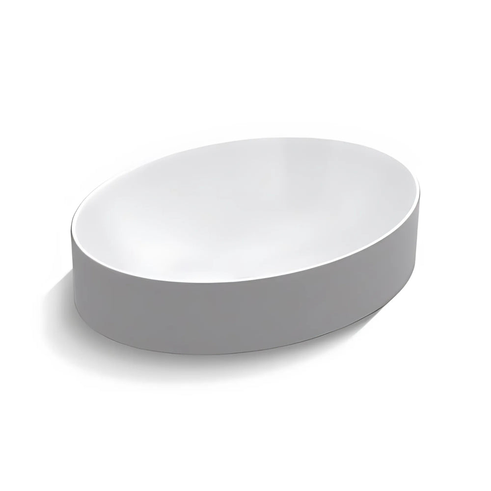 KOHLER CHALICE OVAL ABOVE COUNTER BASIN GLOSS WHITE 508MM