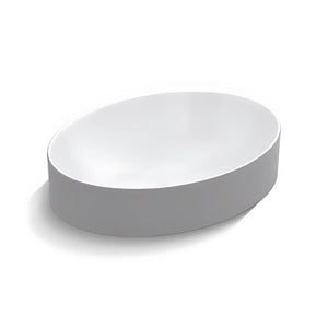 KOHLER CHALICE OVAL ABOVE COUNTER BASIN GLOSS WHITE 508MM