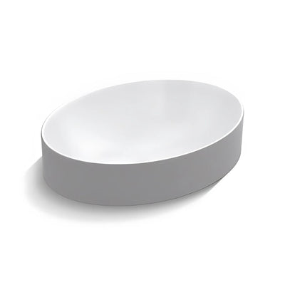 KOHLER CHALICE OVAL ABOVE COUNTER BASIN GLOSS WHITE 508MM