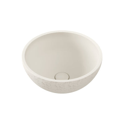 FIENZA ALBA CONCRETE ABOVE COUNTER BASIN WARM WHITE 362MM