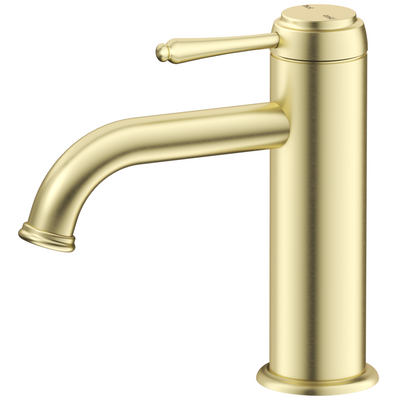 BELLA VISTA MICA HERITAGE LEAD FREE BASIN MIXER 162MM FRENCH GOLD